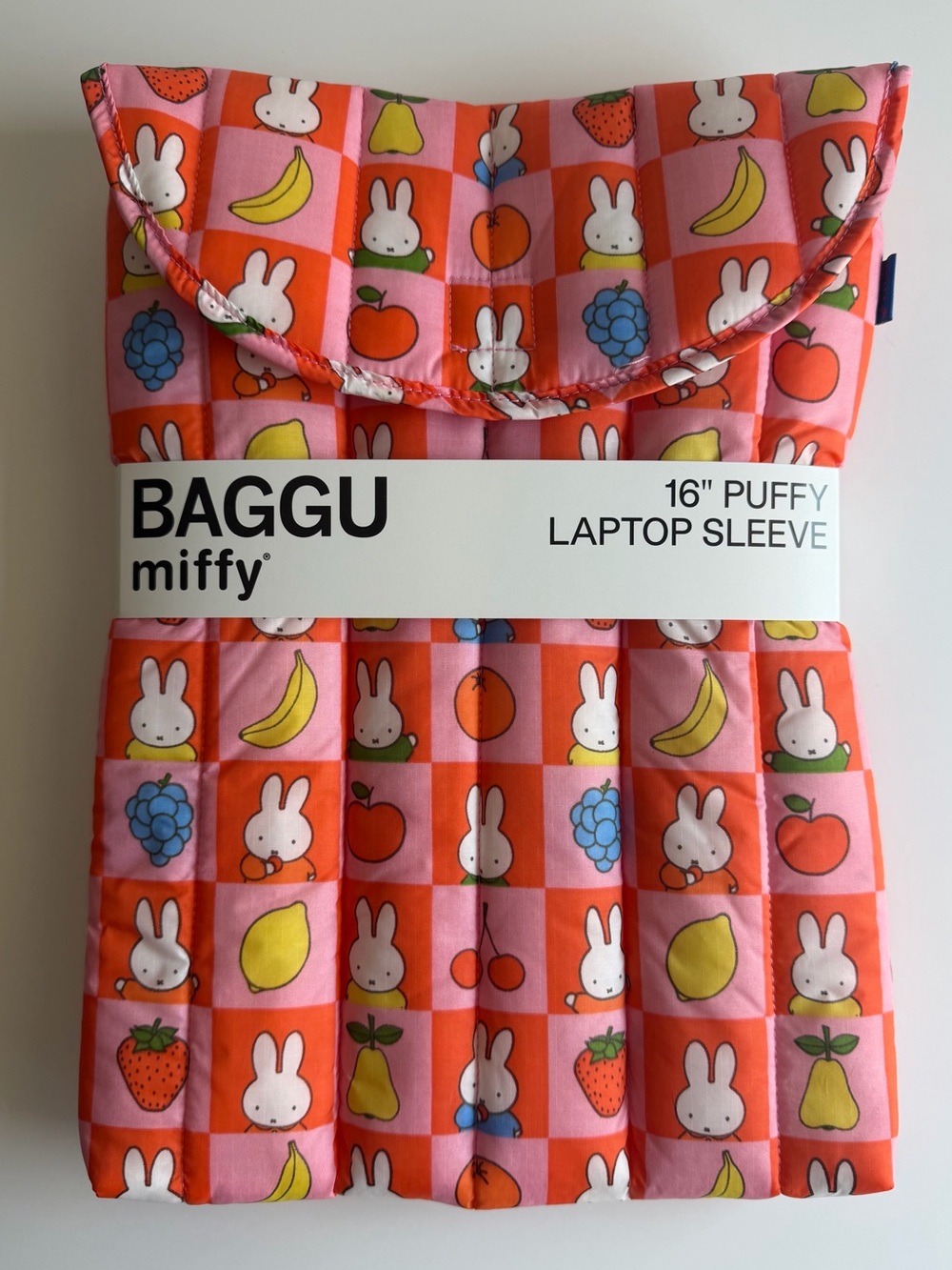 NWT BAGGU Miffy 16” Puffy Laptop Sleeve